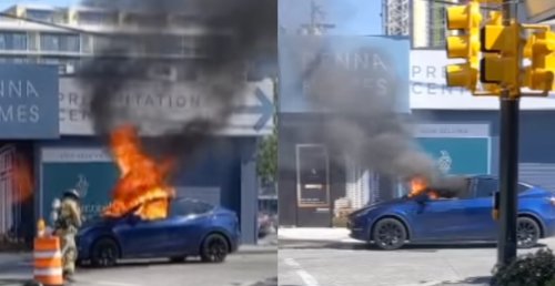 Electric battery ruled out as cause of Tesla fire in Metro Vancouver