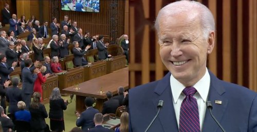 Joe Biden tells Canadian Parliament he doesn't like the Leafs, gets standing ovation