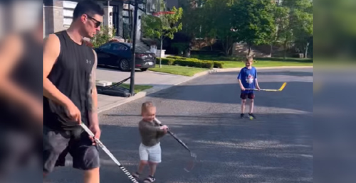 Canadiens' Carey Price is lighting up his B.C. neighbours in road hockey