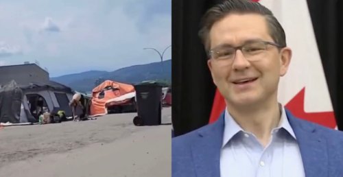 Pierre Poilievre compares BC city to "faraway third-world country," blames Trudeau