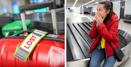 Woman's lost luggage located at airport baggage handler's home