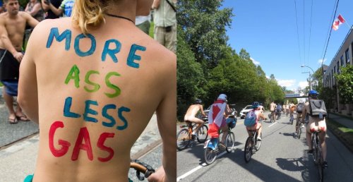 Sun's out, buns out: Vancouver's Naked Bike Ride is back