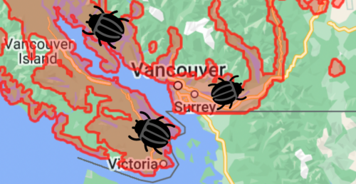 BC's tick map shows you where you have to watch out