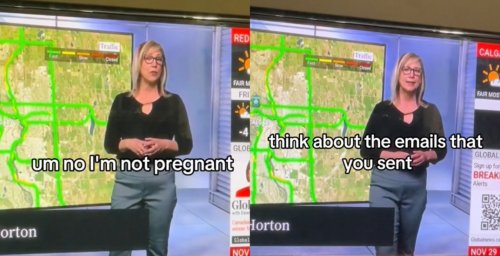 "No, I'm not pregnant": Canadian TV anchor calls out viewer email on air
