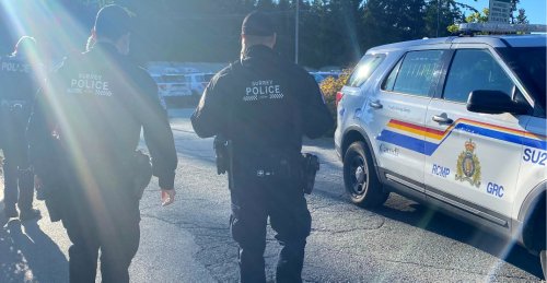 Surrey police officer arrested by Surrey RCMP and suspended "with pay"