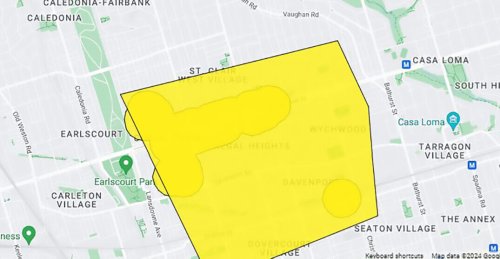 Toronto hit with a suspiciously shaped power outage on Wednesday