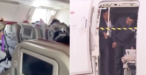 Passenger opens plane door during flight in South Korea and the footage is terrifying (VIDEOS)