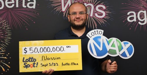 "I was numb for three days": Canadian man claims $50 million lotto prize
