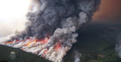 Immense wildfire grows to be one of biggest in BC's history (VIDEO)
