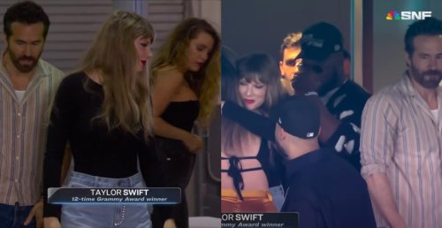 Ryan Reynolds arrived to NFL game behind Taylor Swift but nobody cared about him