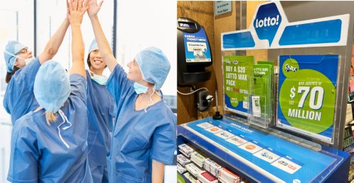 "Unbelievable!": Group of Canadian nurses wins massive Lotto Max prize