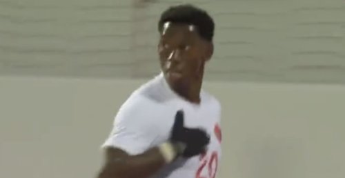 Canada striker covers Nike logo in apparent protest over lack of World Cup kits