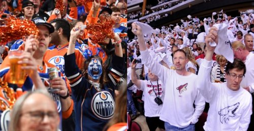 "Whiteout": Oilers fans called into action to help send off Arizona Coyotes in style