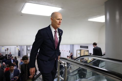 Republican Sen. Rick Scott continues to distance himself from his own tax hike plan