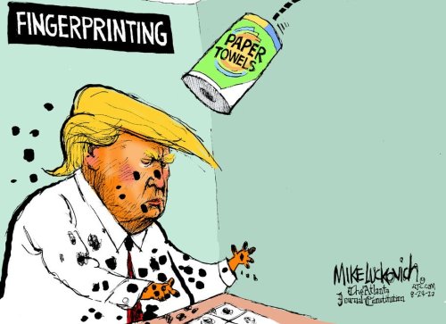 Cartoon: Mike Luckovich On Trump Needing A Wipe | Flipboard