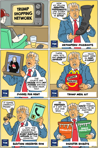 Cartoon: Trump shopping network