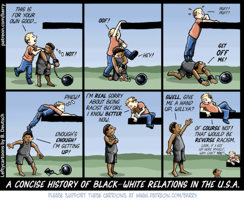 Cartoon: A Concise History of Black/White Relations In The USA