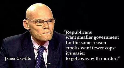 Carville caught clutching pearls, worries Dems are losing white men to Trump's "energy"...