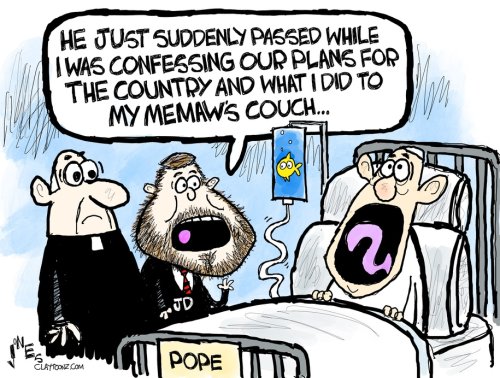 Cartoon: Rope-a-Pope