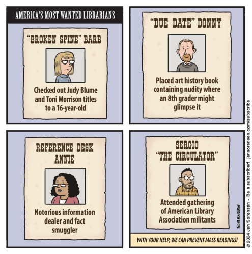 Cartoon: America's most wanted librarians