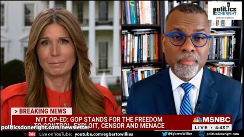 MSNBC Host & Fmr Republican: GOP's done approximating anything resembling freedom, Gloude concur