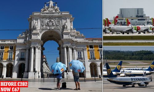 Cost of flying to 'green list' Portugal plummets by 76%