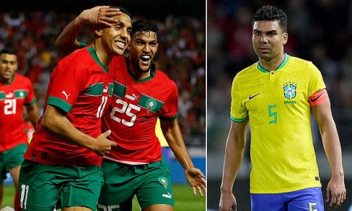 Morocco 2-1 Brazil: World Cup's shock specialists maintain their form from Qatar as Sofiane Boufal and Abdelhamid Sabiri ruin Casemiro's first match as Selecao captain - despite the Man United star scoring