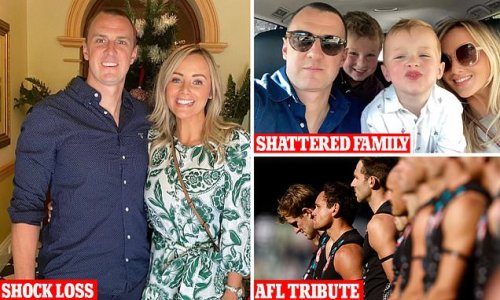 Footy stars left shattered after renowned personal trainer dies on a run aged just 43 - leaving behind wife and sons aged six and four: 'We're trying to make sense of a life without him'