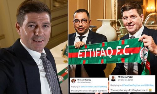 Scouser Arabic Is Killing Me Liverpool Legend Steven Gerrard Leaves Fans In Stitches As He 