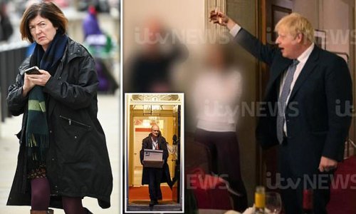 Boris in the danger zone after Partygate photos: Tory MPs demand PM quits and ministers admit they are 'not comfortable' with images of him boozing - amid claims he urged Sue Gray to SCRAP her report which could now come TOMORROW