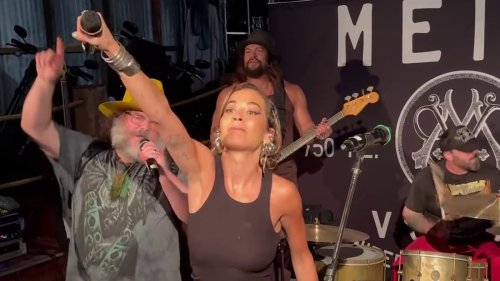 Rita Ora forms a very unlikely band with Jason Momoa and Jack Black
