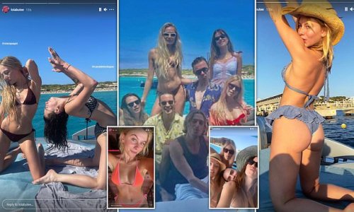 Lady Lola Bute's Ibiza break includes a yachting with Cara Delevingne