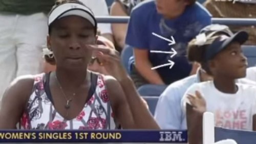 Coco Gauff shares incredible unearthed photo of her sitting in the crowd watching Venus Williams at...