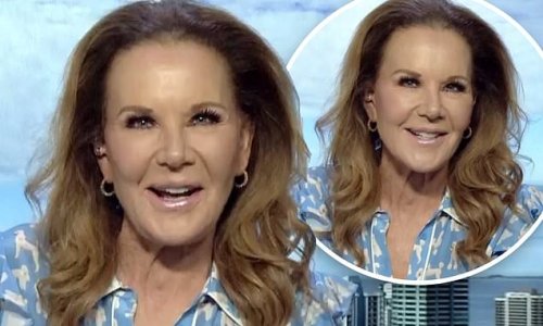 Rhonda Burchmore, 61, shows off her extremely taught visage