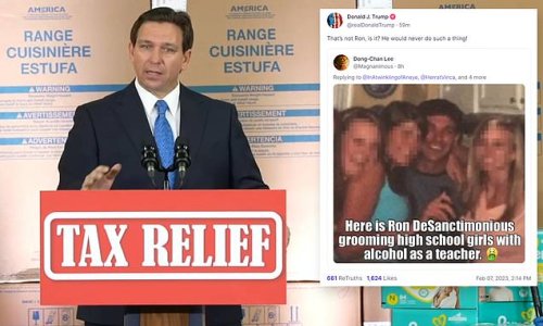 Ron DeSantis hits back at Trump's claims he groomed children by saying he spends his time 'fighting Joe Biden' rather than 'trying to smear other Republicans'