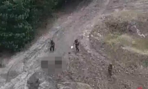 Shocking Drone Footage Shows Russian Deserters Being Stopped By Putin