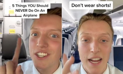 Air steward reveals why passengers should 'never wear shorts' on a plane
