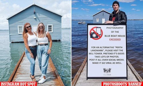Influencers are 'banned' from taking photos at iconic Perth boat house