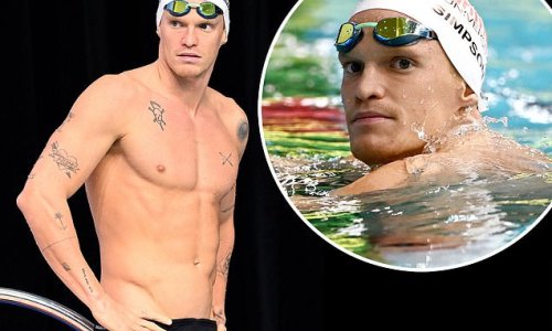 Olympic hopeful Cody Simpson looks fit and muscled as he slips into a pair of black speedos for the Australian Swimming Championships in Adelaide