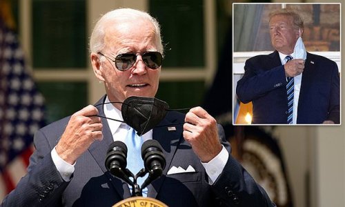 'When my predecessor got COVID he was taken to the hospital by helicopter. When I got it, I worked for five days': Biden mocks Trump's COVID diagnosis as he tests negative and leaves WH isolation