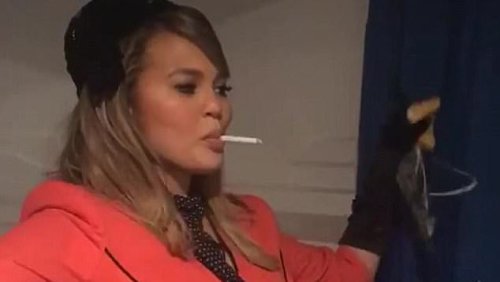 As Chrissy Teigan reveals she's a secret smoker, these are all the 'wellness loving stars' who have been caught sneakily puffing on cigarettes