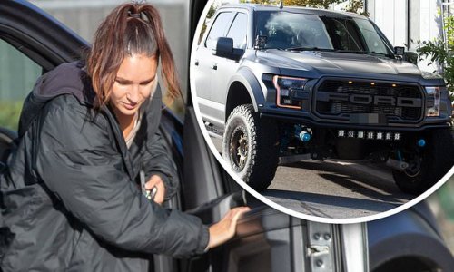 Monster truck! Multimillionaire fitness entrepreneur Kayla Itsines drives around Adelaide in a $200,000 F150 Ford Raptor with friend and fellow trainer Kelsey Wells