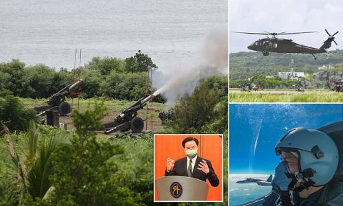 Taiwan retaliates: Taipei begins its OWN live-fire military drills as it accuses China of using exercises after U.S. House Speaker Nancy Pelosi's visit as a 'game-plan' for invasion