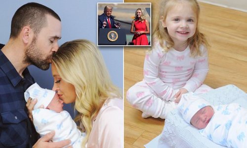 'God has blessed us immensely': Donald Trump's former White House press secretary Kayleigh McEnany, 34, reveals she has welcomed a second child - a baby boy named Nash