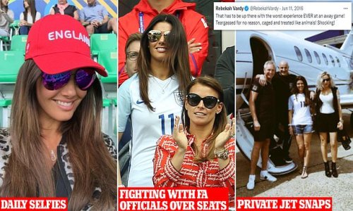 So THAT'S why she was told to 'calm down'! Rebekah Vardy's VERY busy Euro 2016 saw her slam French police, 'make an FA official cry' over seating row, and post more than 40 snaps from the contest