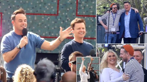Emotional Ant and Dec rehearse their last ever Saturday Night Takeaway