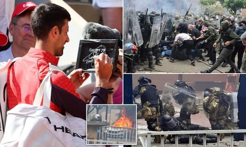 How Novak Djokovic's scribbling on a camera lens could help push Kosovo into conflict: Tennis star's native Serbs have attacked NATO peacekeepers in the country... and he has recklessly poured fuel on the flames
