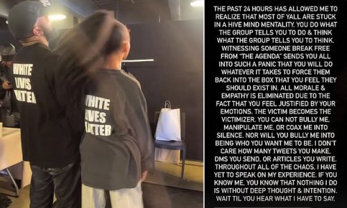 'You cannot bully or manipulate me': Bob Marley's granddaughter Selah blasts critics for attacking her for wearing 'White Lives Matter' top with Kanye West - and texts rapper saying she wants to 'continue conversation' with 'depth and clarity'