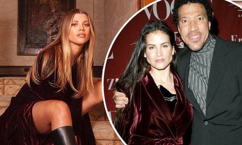 Sofia Richie rocks her mom Diane Alexander's 1996 burgundy velvet gown
