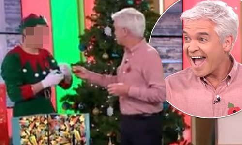 'Let's get the elf smashed!': Moment Phillip Schofield downed whisky with his young lover on This Morning resurfaces - as Eamonn Holmes says he feels 'angry' and 'used' in devastating new attack on ITV bosses